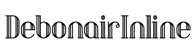 DebonairInline Font Image