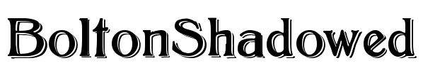 BoltonShadowed Font Image