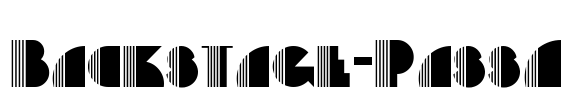 Backstage-PassA Font Image