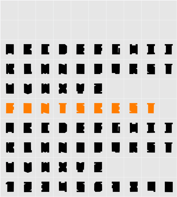 FAT BROSS Character Map