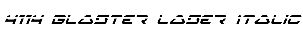 4114 Blaster Laser Italic