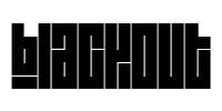 Blackout Font Image