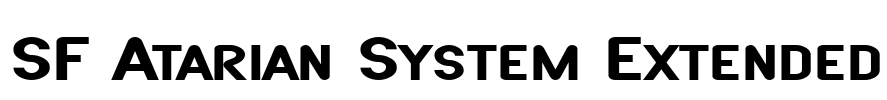 SF Atarian System Extended Font Image