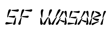 SF Wasabi Font Image