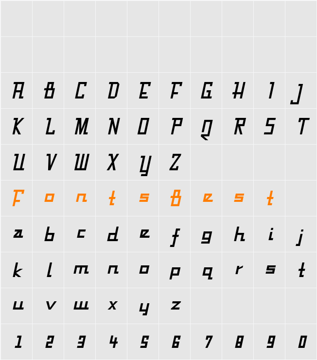 Fabian Character Map