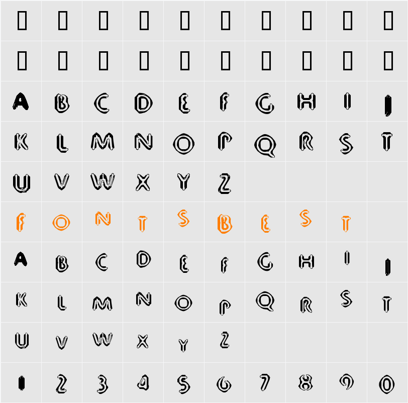 80 Decibels Character Map