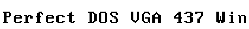 Perfect DOS VGA 437 Win Font Image