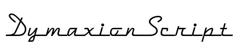 DymaxionScript Font Image