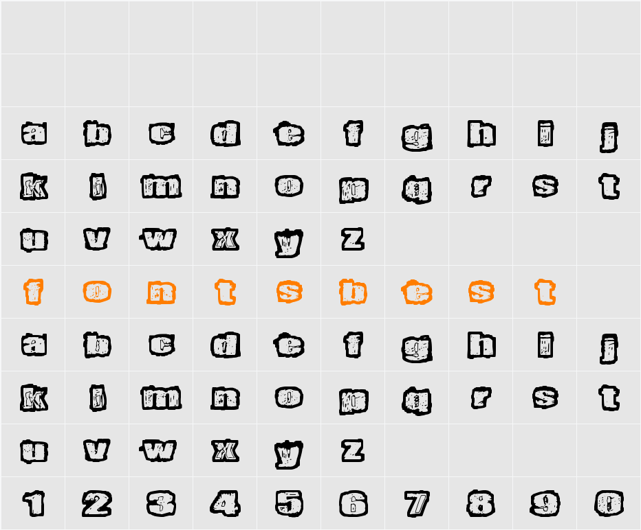 Territorio Character Map