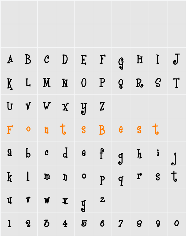 BoyzRGross Character Map