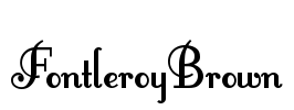 FontleroyBrown Font Image