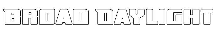 Broad Daylight Font Image