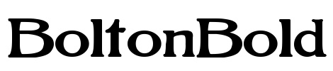 BoltonBold Font Image