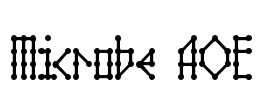 Microbe AOE Font Image