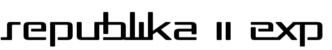 Republika II Exp Font Image