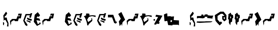Giedi Decepticon Graffiti Font Image