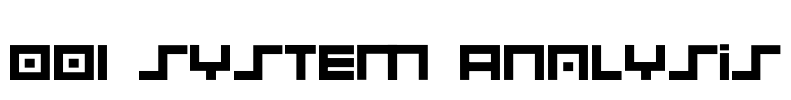 001 System Analysis Font Image