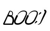 BOO:) Font Image