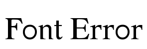 Font Error Font Image