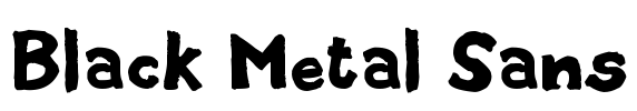 Black Metal Sans
