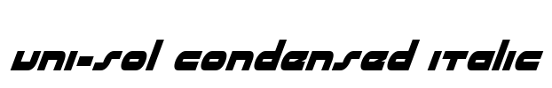 uni-sol condensed italic