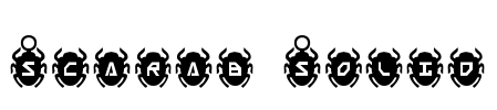 Scarab Solid Font Image