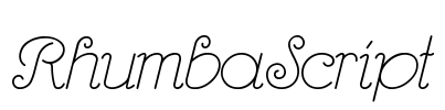 RhumbaScript Font Image