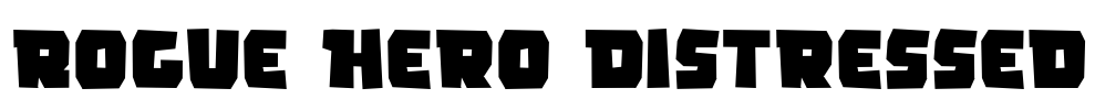 Rogue Hero Distressed Font Image