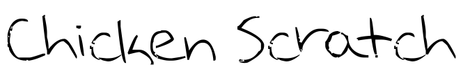 Chicken Scratch Font Image