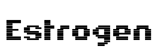 Estrogen Font Image