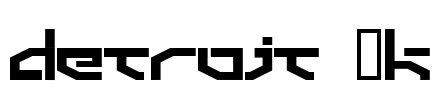 Detroit 3k Font Image
