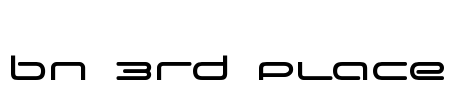 BN 3rd Place Font Image