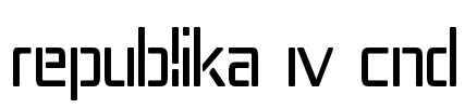 Republika IV Cnd Font Image