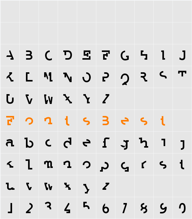 Labrat Character Map