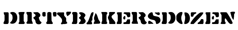 DirtyBakersDozen Font Image