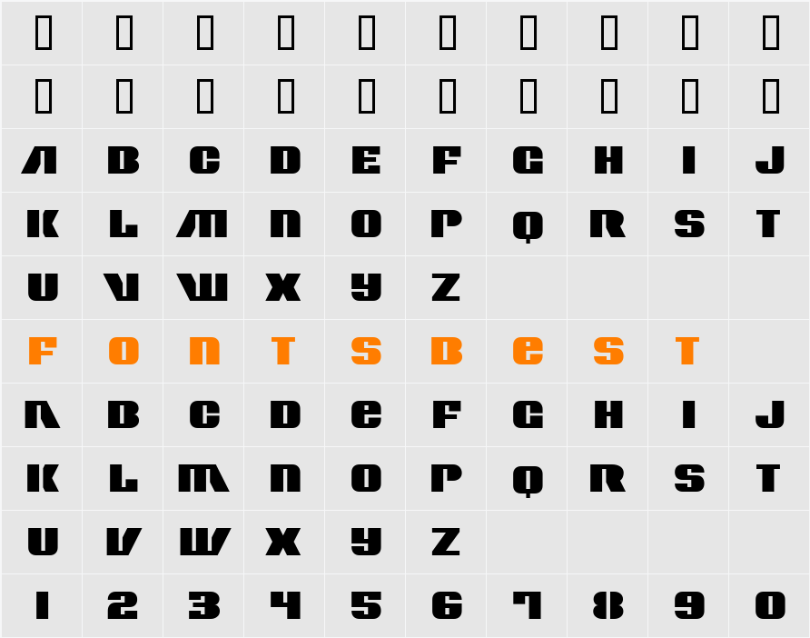 Contour Generator Character Map