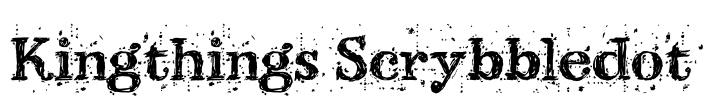 Kingthings Scrybbledot Font Image