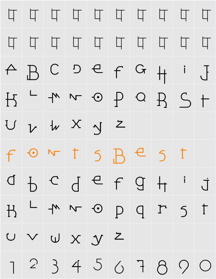 Stretched Signature Character Map