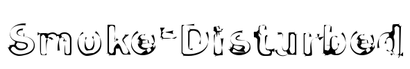 Smoke-Disturbed Font Image