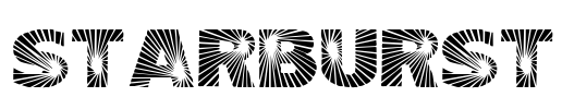 Starburst Font Image