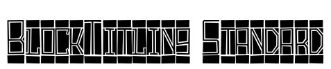 BlockTitling Standard Font Image