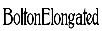 BoltonElongated Font Image