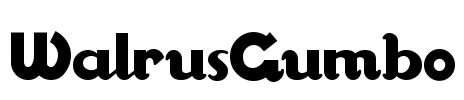 WalrusGumbo Font Image