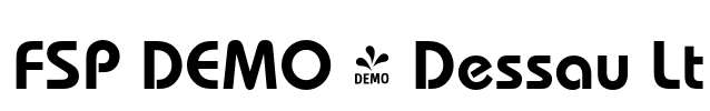 FSP DEMO - Dessau Lt Font Image